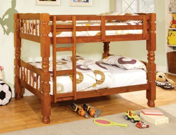 CM2527OAK Carolina Twin/Twin Bunk Bed in Oak [FAKB-CM2527OAK Carolina]