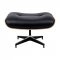 Zane Lounge Chair & Ottoman Set EL35BLLC in Black by LeisureMod