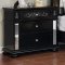 Azha Bedroom CM7194BK in Black & Mirror Trim w/Options