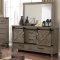 Bianca Bedroom Set CM7734 in Gray w/Plank Headboard & Options