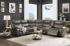 Tavin Motion Sectional Sofa 52540 in Taupe Leather-Aire Match