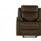 U6026 Motion Sofa & Loveseat Set in Dark Brown Fabric by Global