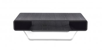 136A Coffee Table in Grey by J&M w/Chrome Legs [JMCT-136A Grey]