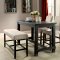 Sania II CM3324BK-PT Counter Height 5Pc Dinette Set w/Options