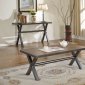 Earvin 82230 3Pc Coffee Table Set in Cherry by Acme