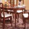 Satin Cherry Finish Queen-Anne Style Traditional Dinette