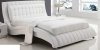 Flora Tufted Bed in White by American Eagle