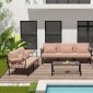 Rajni Modular Outdoor Patio Set OT01766 in Pink by Acme