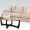 51255 Norell Sofa in Truffle Fabric by Acme w/Options