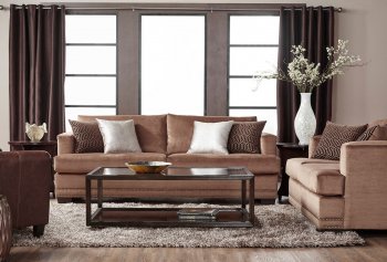 13325 Sofa in Empire Toffee Terracotta by Serta Hughes w/Options [STS-13325-Empire Toffee]