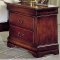 Brown Cherry Finish Traditional Sleigh Bed w/Optional Casegoods