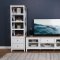 Hollis TV Stand 708253 in White & Brown by Coaster