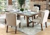 Colette Dining Table CM3562T in Rustic Oak w/Options