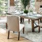 Colette Dining Table CM3562T in Rustic Oak w/Options