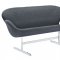 Wing Loveseat in Dark Gray Fabric by Modway