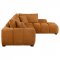 Camacho Sectional Sofa 503975 in Orange Fabric by Coaster