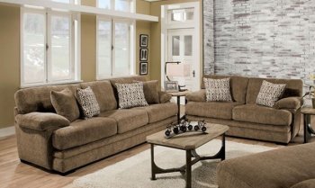 Abrianna Sofa SM5162BR in Brown Chenille Fabric w/Options [FAS-SM5162BR-Abrianna]