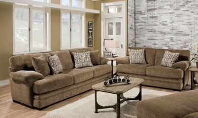 Abrianna Sofa SM5162BR in Brown Chenille Fabric w/Options