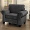 Cornelia Sofa 2Pc Set 8216DG in Dark Grey Fabric - Homelegance