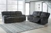 Draycoll Motion Sofa & Loveseat Set 76504 in Charcoal by Ashley