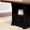 Sabrina CM3199BC-PT Counter Height Table in Black w/Options