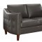 Braxten Sofa 506001 in Grey Leatherette by Coaster w/Options