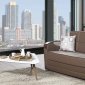 Etro Prime Loveseat Sleeper in Brown Leatherette by Mobista