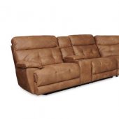 3132 Power Reclining Sectional Sofa Saddle by Albany w/Options