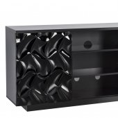 Arianna Media Console in Black w/Optional Legs