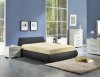 Waverly Bed by Beverly Hills Furniture in Brown Bycast Leather