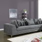 U113 Sectional Sofa in Gray Fabric by Global