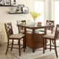 Arlington Counter Ht Dinette Set 5Pc CM3037PT in Brown Cherry