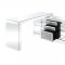 Noralie Writing Desk 93118 in Mirrored by Acme w/USB Port