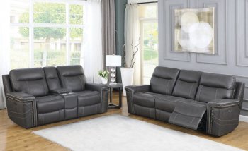 Wixom Power Sofa 603514PP in Charcoal by Coaster w/Options [CRS-603514PP-Wixom]