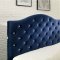 Betelgeuse Bed CM7421NV in Navy w/LED Light Headboard