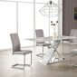 D1274DT Dining Room Set 5Pc by Global w/D4957DC-GR Chairs