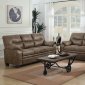 Meagan Sofa & Loveseat Set 506561 in Brown Microfiber by Coaster