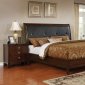 Rebecca 5PC Bedroom Set CM7484 in Brown Cherry w/Options