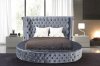 LCL-B04 Upholstered Bed in Gray Velvet