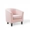 Prospect Accent Chair Set of 2 in Pink Velvet by Modway