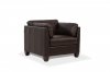 Matias Chair 55012 in Chocolate Leather by MI Piace