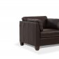 Matias Chair 55012 in Chocolate Leather by MI Piace