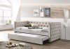 Romona Twin Daybed 39440 in Beige Fabric by Acme w/Trundle