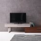 Hudson TV Stand in Walnut & Taupe by J&M Furniture