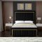 Dolce Bed in Black Velvet Fabric by Meridian w/Options