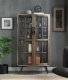 Brancaster Cabinet AC02587 in Oak & Aluminum by Acme