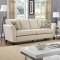 Campbell Sofa CM6095IV in Ivory Fabric w/Options