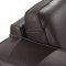 Darwin Sofa in Dark Brown Leather by VIG