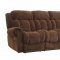 Reige 601594 Motion Sofa in Chocolate Fabric - Coaster w/Options