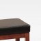 Brown or Black Bycast Leather Modern Set of 2 Sonata Barstools